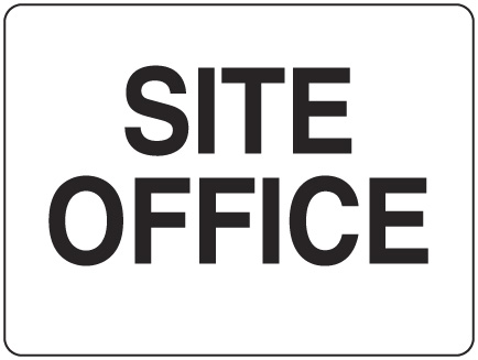 SIGN SITE OFFICE 600X450 FLUTE 143